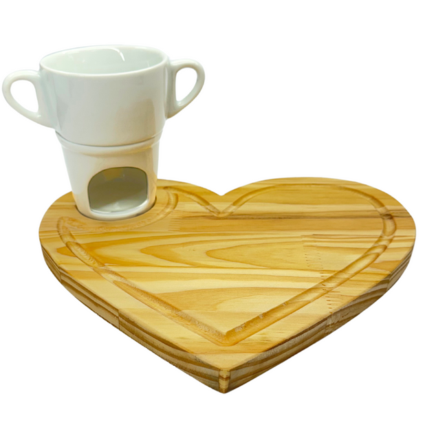 Fondue com Tabua Coração - A Gourmet Hover Image