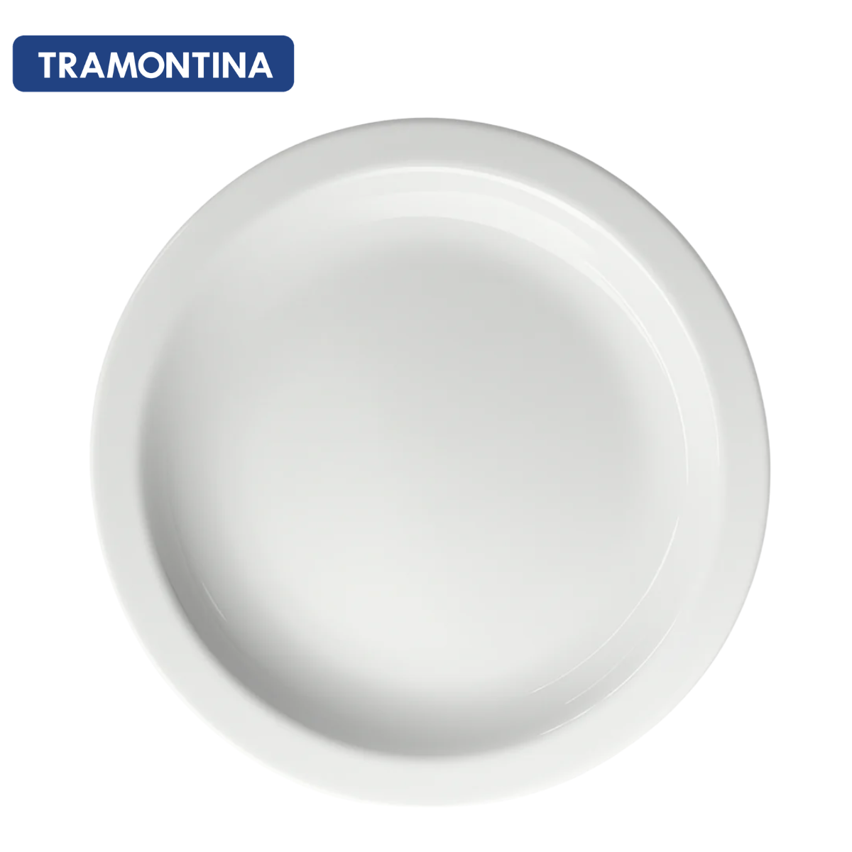 Prato Porcelana Raso Peso Kilo Certo 880g Almoço Branco