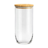 Pote Vidro Tampa Bambu 1,2Litros