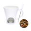Caneca de Fondue com Garfo e Vela - A Gourmet