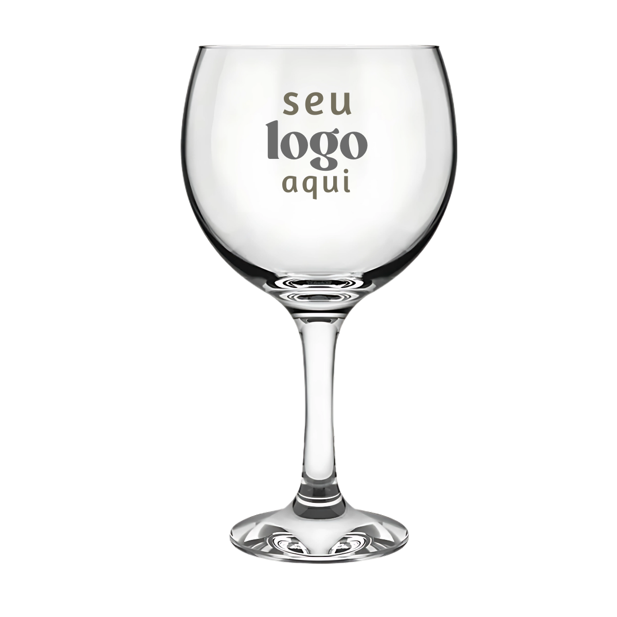 Kit 50 Taça Gin 600ml Vidro Personalizado - Sua Logo