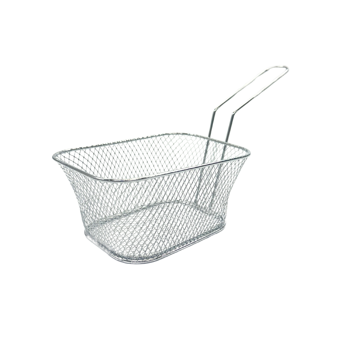 Cesto Servir Porção Metal Cromado - A Gourmet