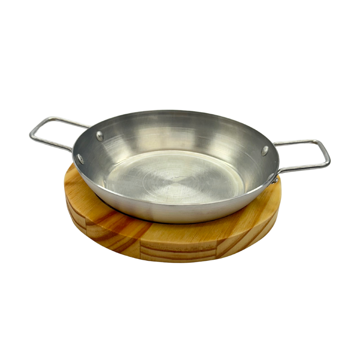 Tábua De Madeira Com Frigideira Pergaminho 16cm Porção - A Gourmet