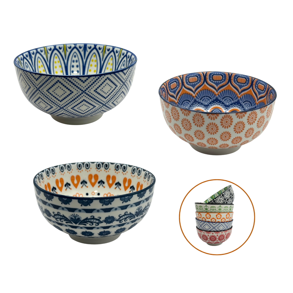 Tigela Cerâmica Estampada 350ml - A Gourmet