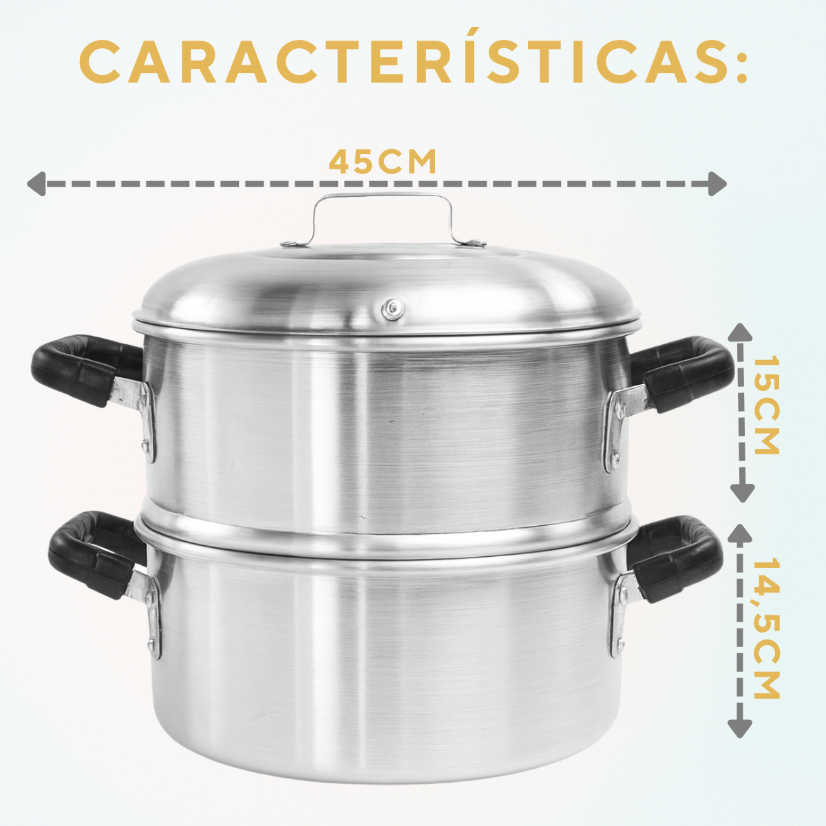Caçarola a Vapor N32 em alumínio