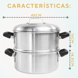 Caçarola a Vapor N32 em alumínio