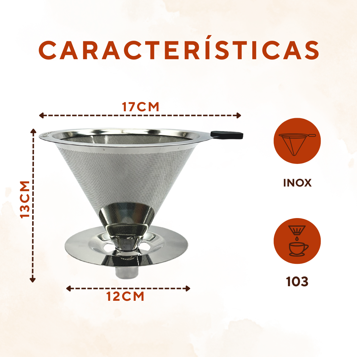 Coador em Aço Inox Reutilizavel - A Gourmet