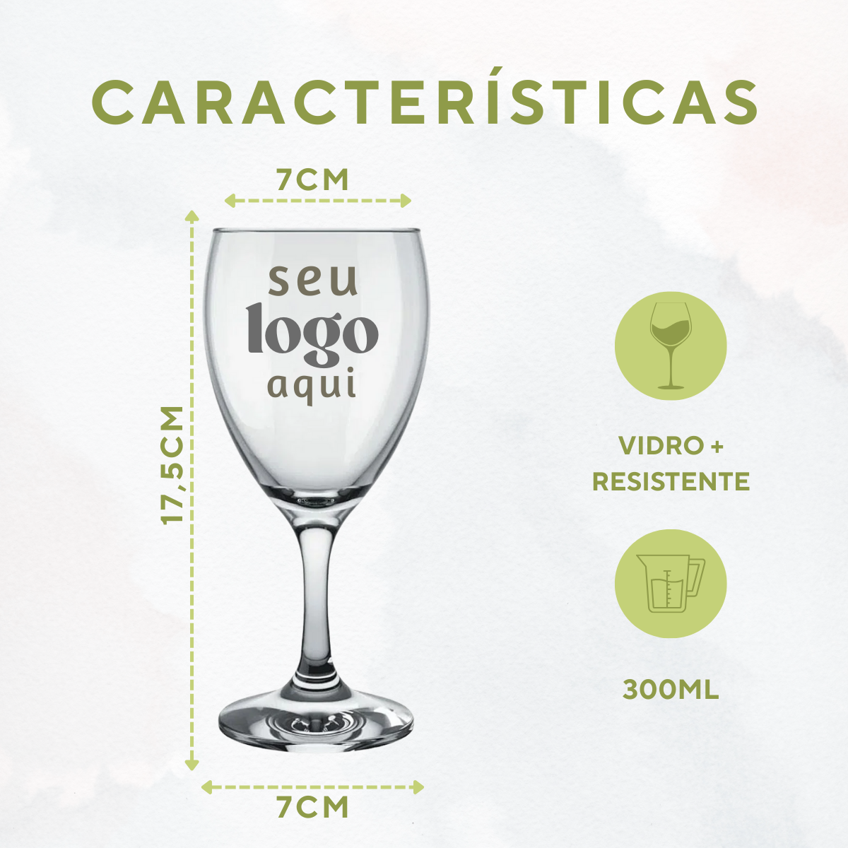 Kit 50 Taça Windsor Vidro 300ml