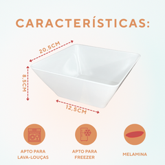 Travessa Quadrada Melamina Saladeira