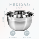 Tigela Bowl Cumbuca Saladeira Aço Inox