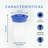 Jarra Canelada 3,8L Plástico - A Gourmet