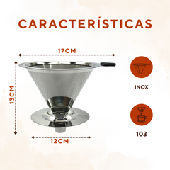 Coador em Aço Inox Reutilizavel - A Gourmet