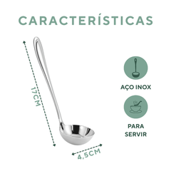 Concha Para Molho Aço Inox