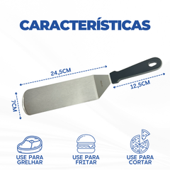 Espátula Curva Aço Inox - A Gourmet