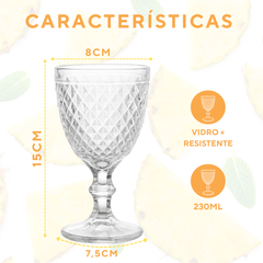 Taça de Vidro Bico Abacaxi 230ml