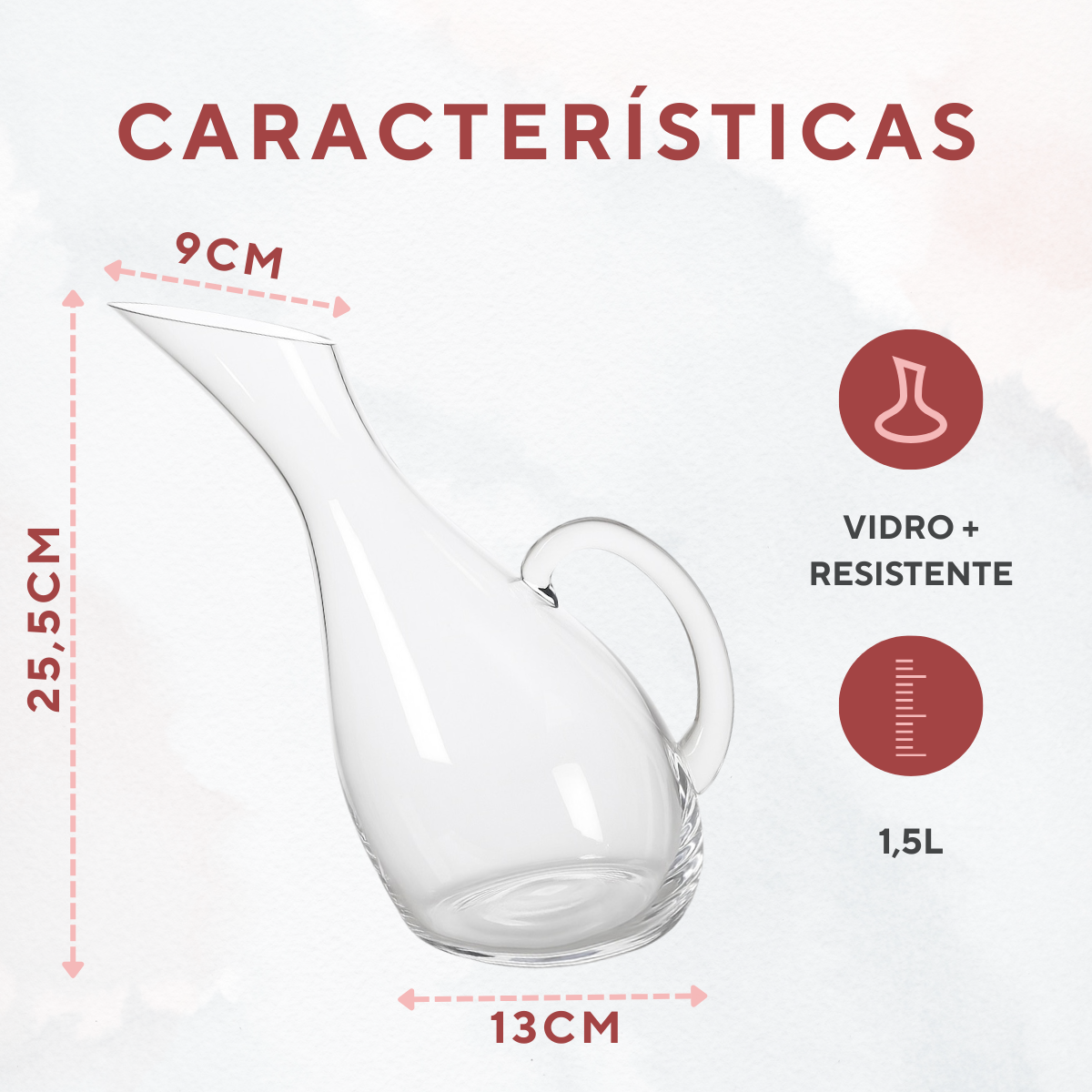 Decanter Vidro 1,5litros