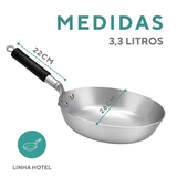 Frigideira Hotel Antiaderente Cabo Baquelite N26 – Alumínio