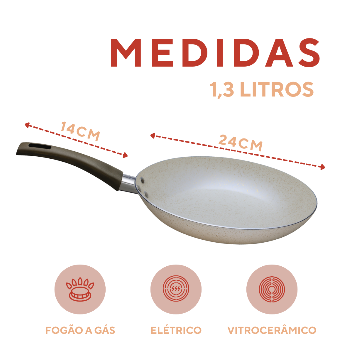 Frigideira Antiaderente 24cm Eko