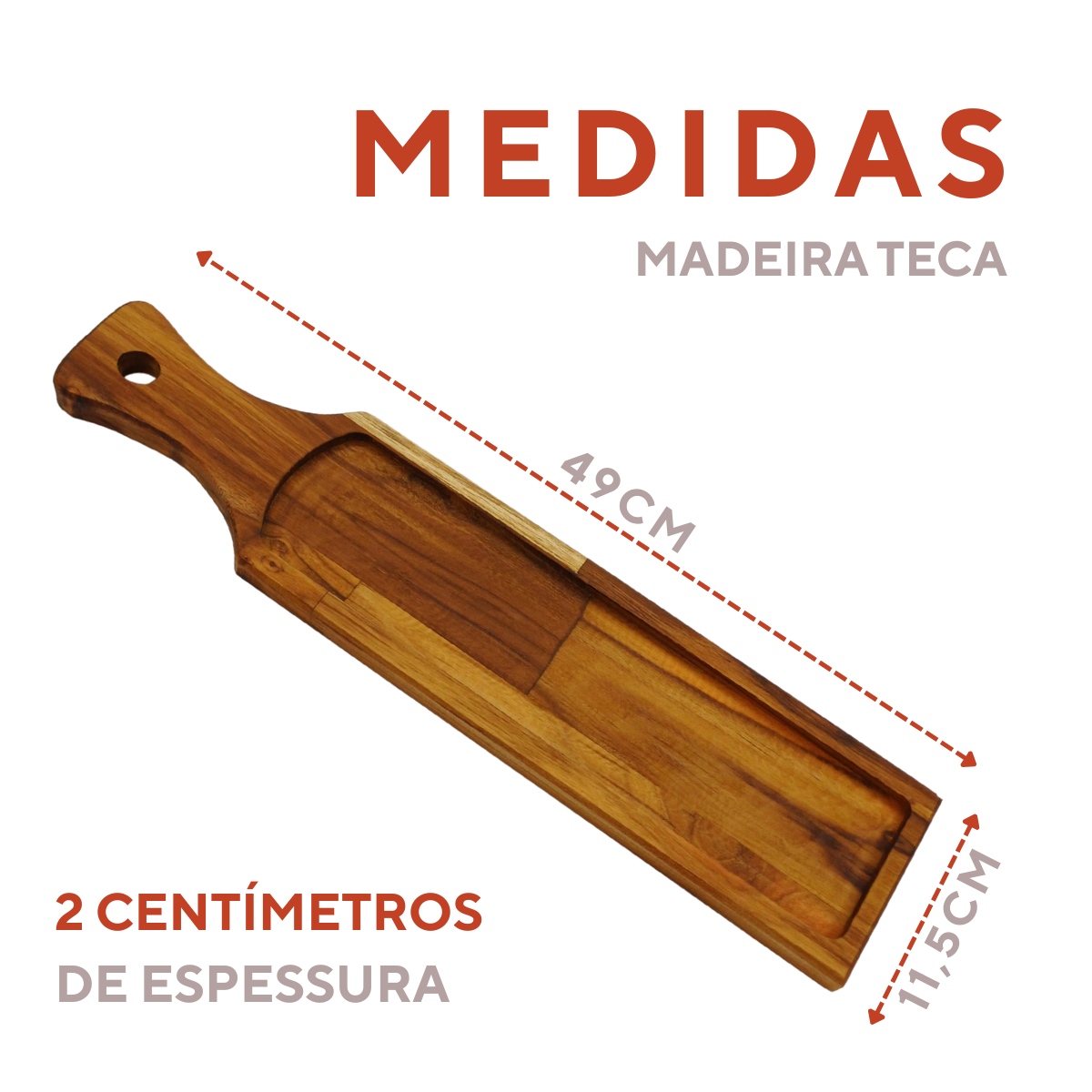 Tabua de Madeira Retangular