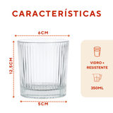 Copo Vidro Sevilha 350ml