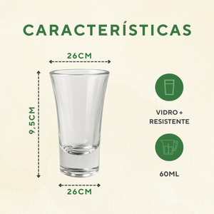 Copo Dose Vidro 60ml - A Gourmet