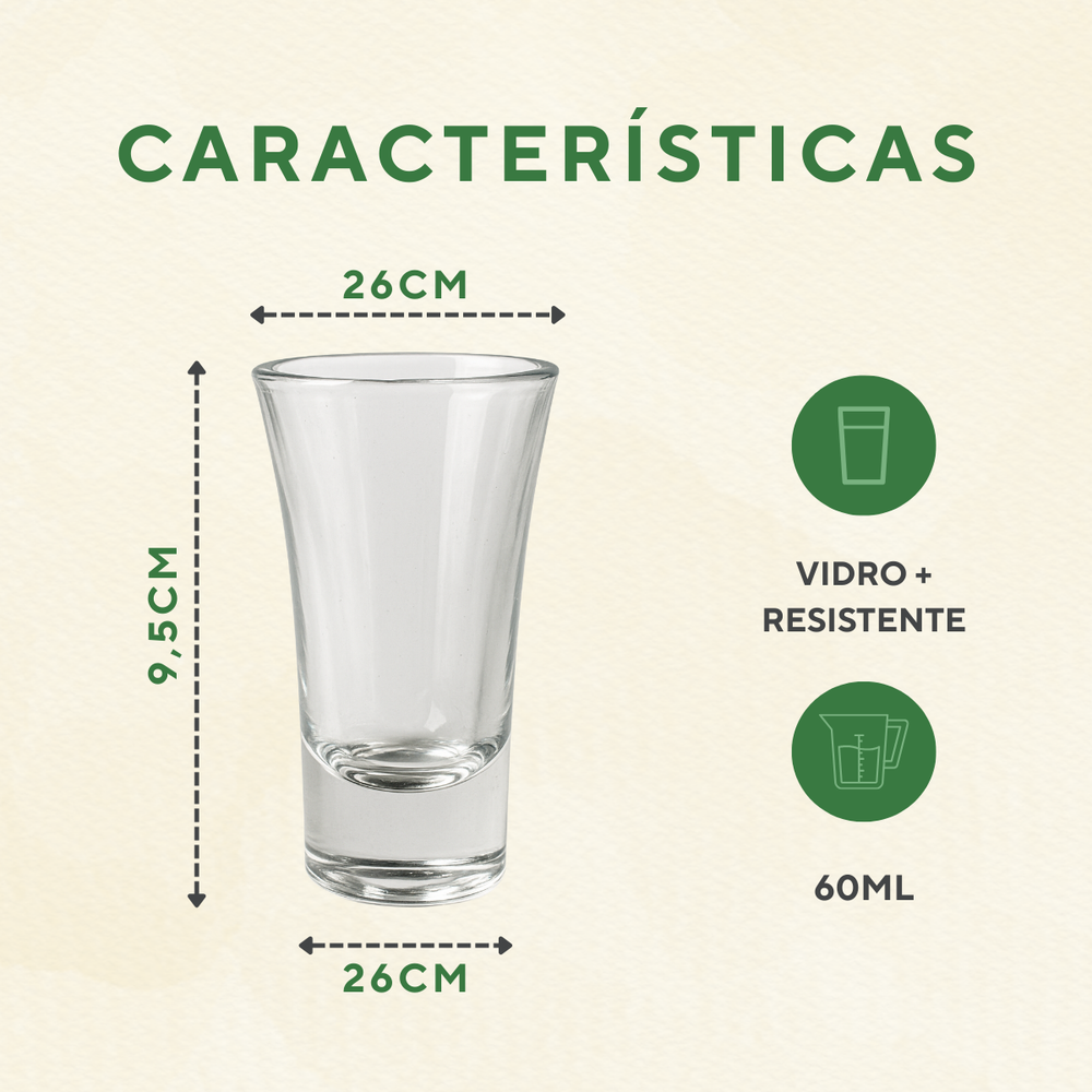 Copo Dose Vidro 60ml - A Gourmet