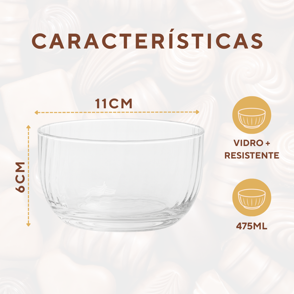 Tigela Bowl Fiore 475ml