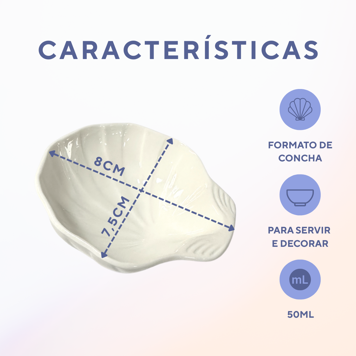 Casquinha De Siri Mini Tigela Servir 50ml - A Gourmet