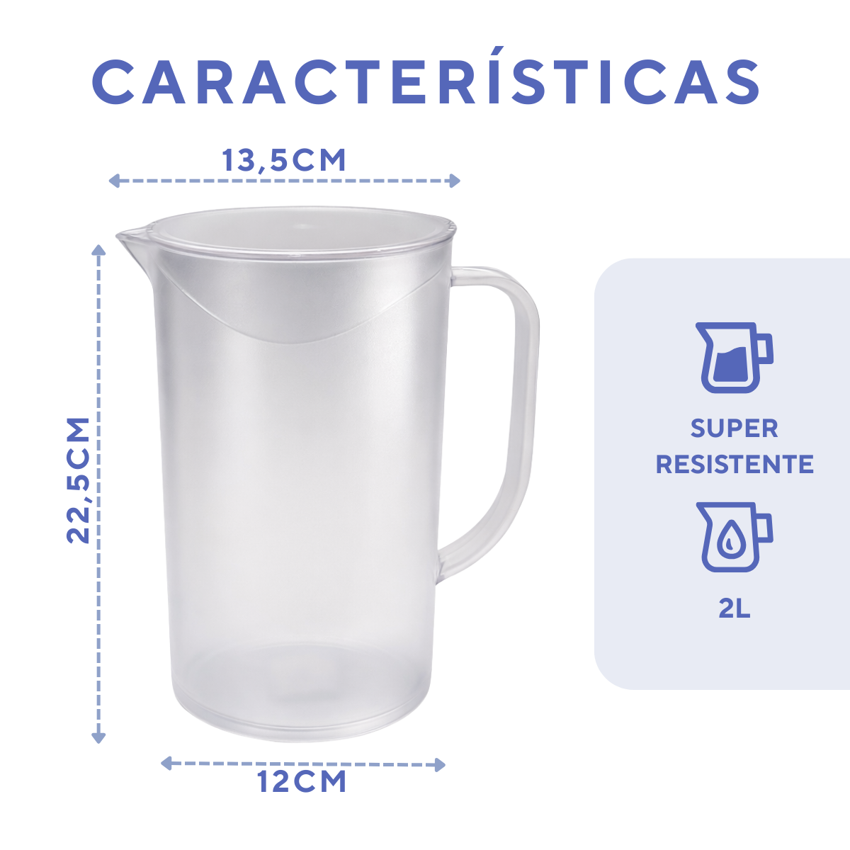 Jarra Poliestireno 2 Litros