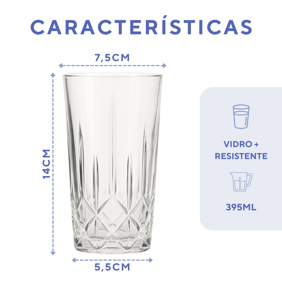 Copo Vidro 395ml
