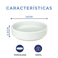 Comedouro cães e gatos 230ml porcelana