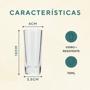Copo Dose Vidro 70ml - A Gourmet