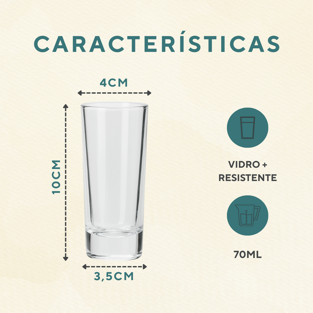 Copo Dose Vidro 70ml - A Gourmet