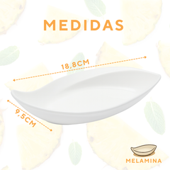 Travessa Folha Melamina 18,8cm