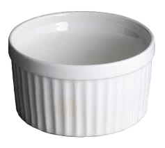 Ramequim de 90ml Branco em Porcelana Oxford