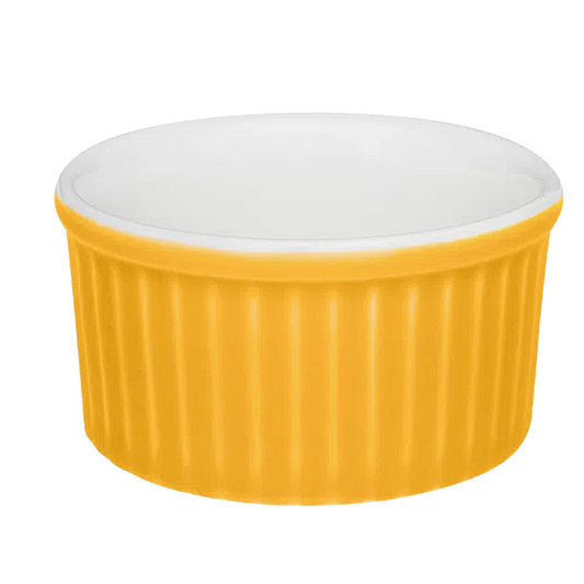 Ramequim Amarelo de Porcelana 140ml Oxford