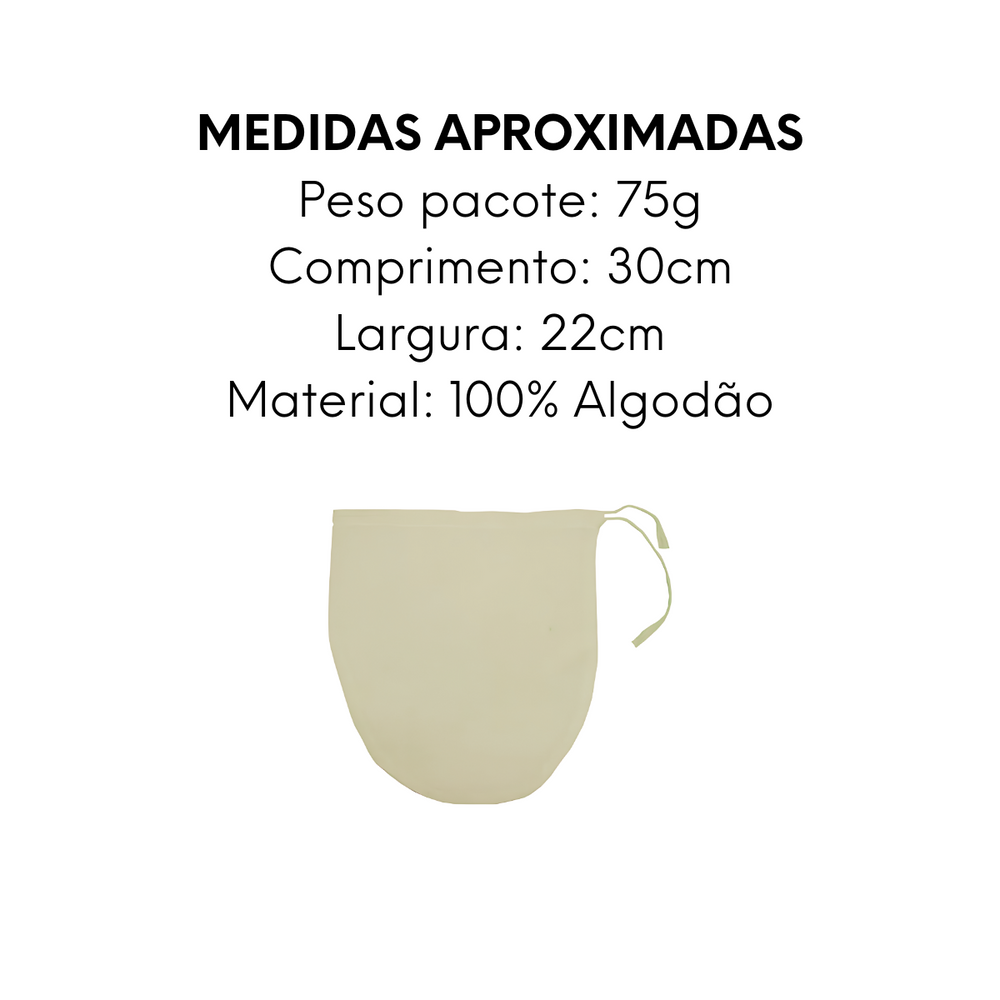 Kit 3 Coador de Café N4 de 100% Algodão - A Gourmet