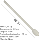 Colher de Nylon Concava Funda 100cm