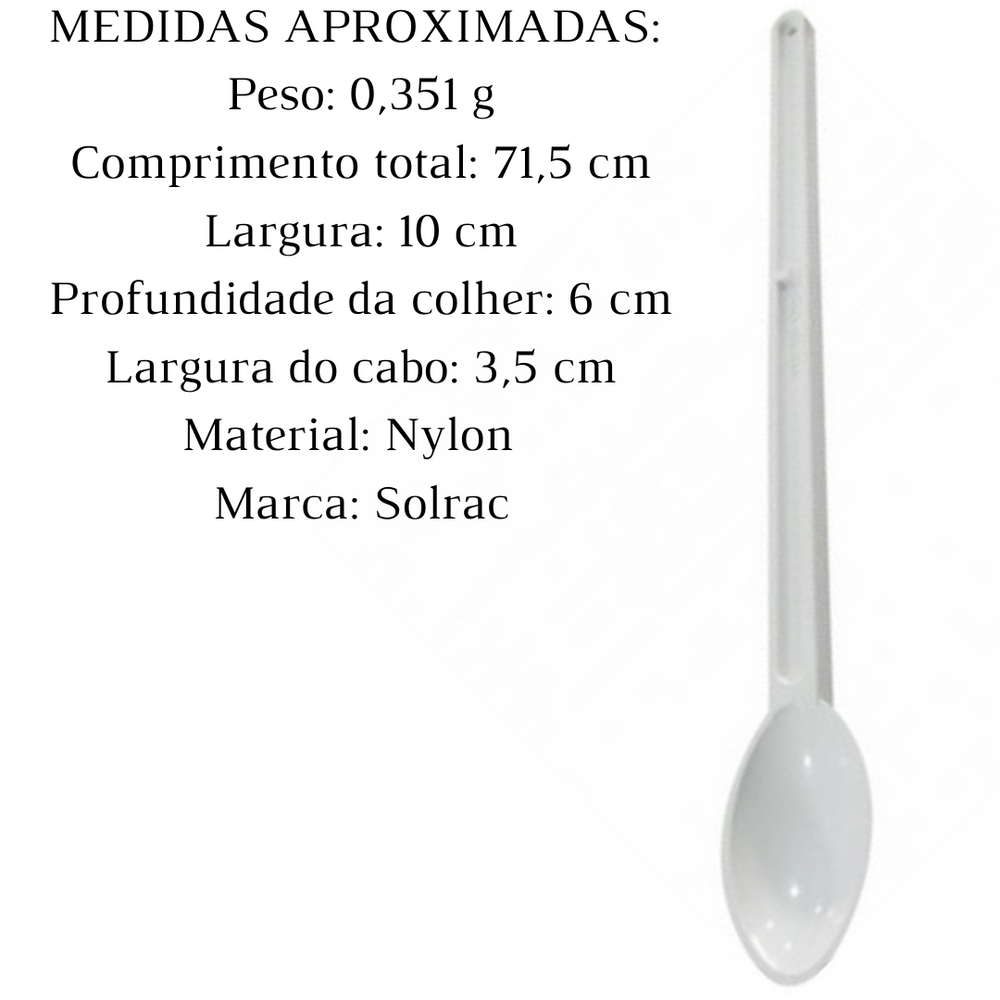 Colher de Nylon Concava Funda 70cm Soirac