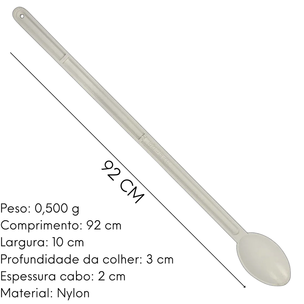 Colher Nylon Concava Funda 90cm Soirac