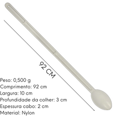 Colher Nylon Concava Funda 90cm