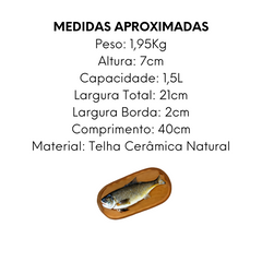 Forma de Peixe Telha de Cerâmica Barro