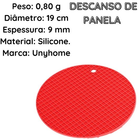 Descanso de Panela em Silicone Térmico