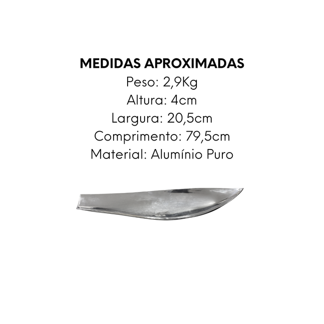 Centro de Mesa Finzetto de Aluminio Puro Main Image