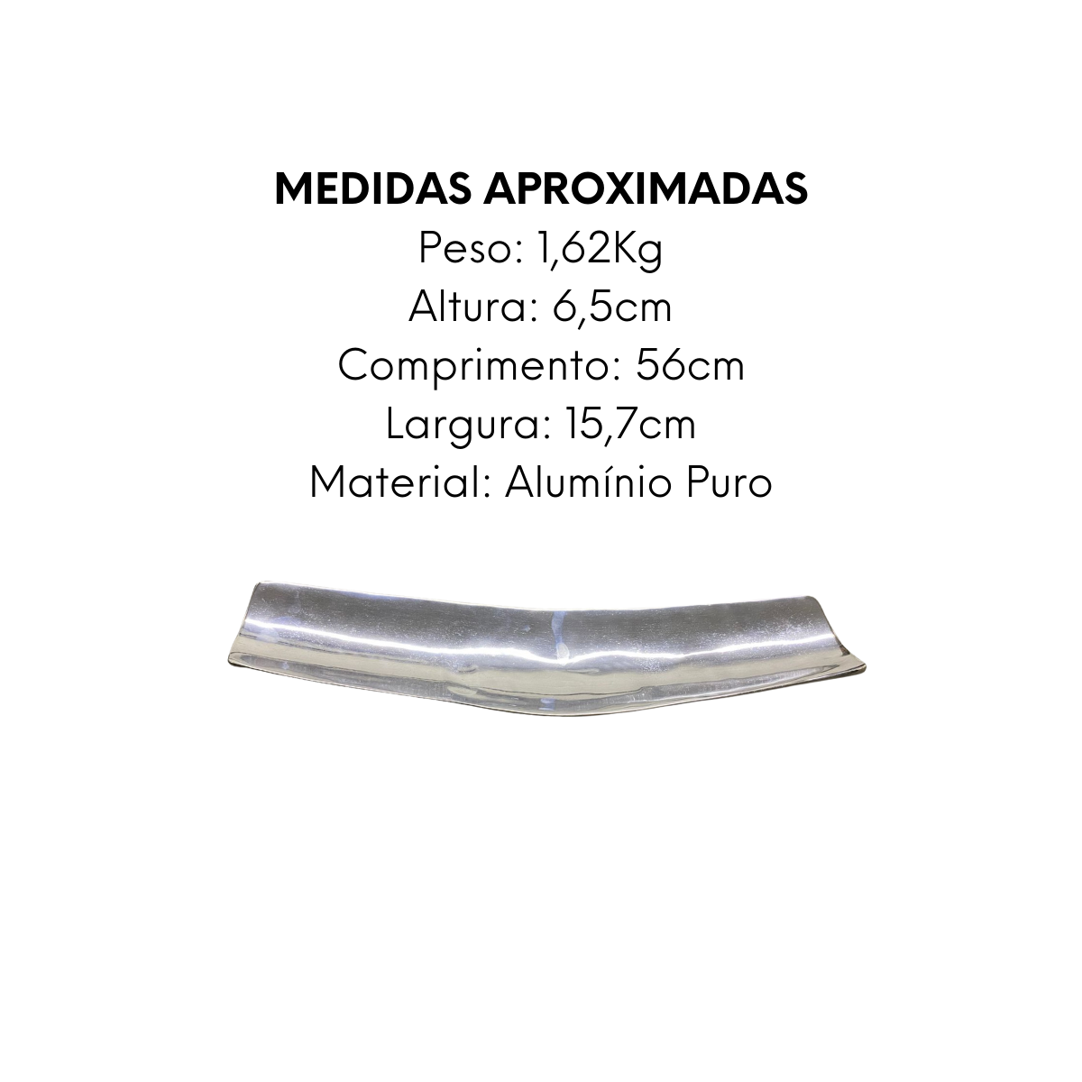 Centro de Mesa Juliotti em Alumínio Puro - A Gourmet