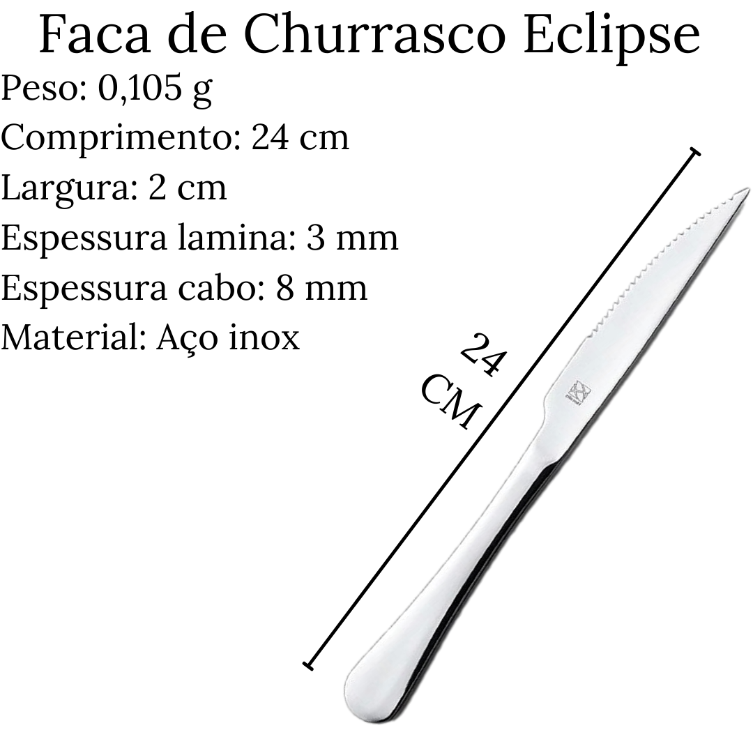 Faca de Churrasco Eclipse Hercules Hercules