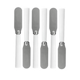 Conjunto 6 Espátula em Aço Inox Branco Etilux
