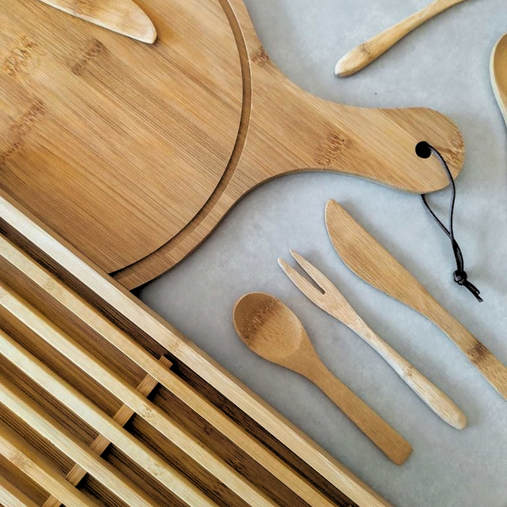 Conjunto 3 Garfinhos de Bambu Petiscos Clink