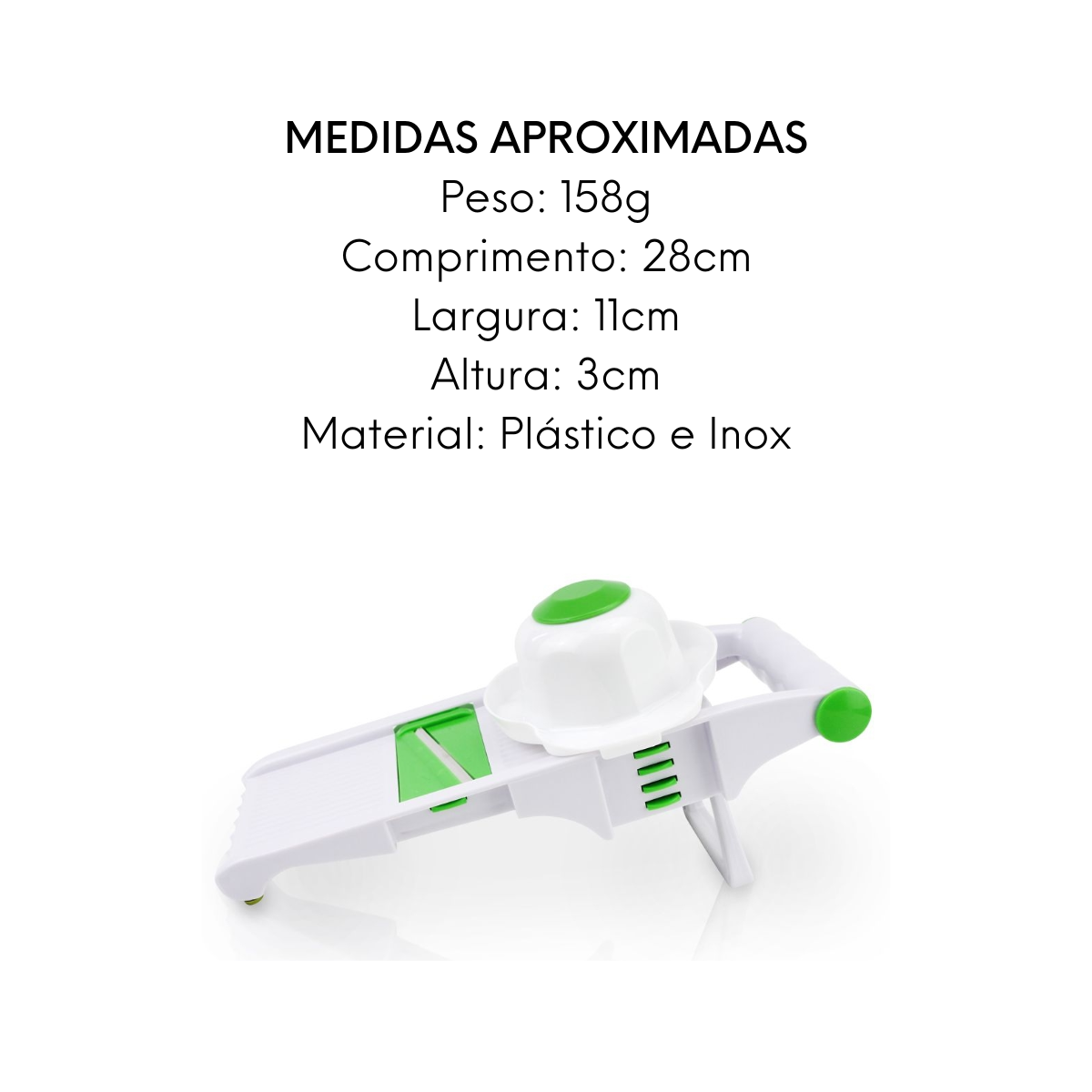 Ralador Multifuncional de Plastico e Aço inox Clink