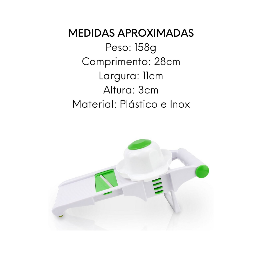 Ralador Multifuncional de Plastico e Aço inox Clink